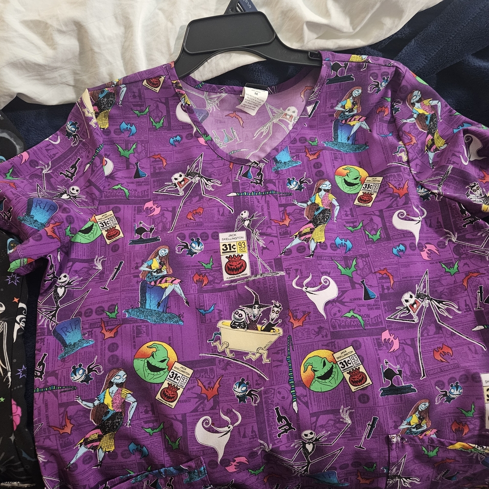 Purple Graphic Women's Blouse